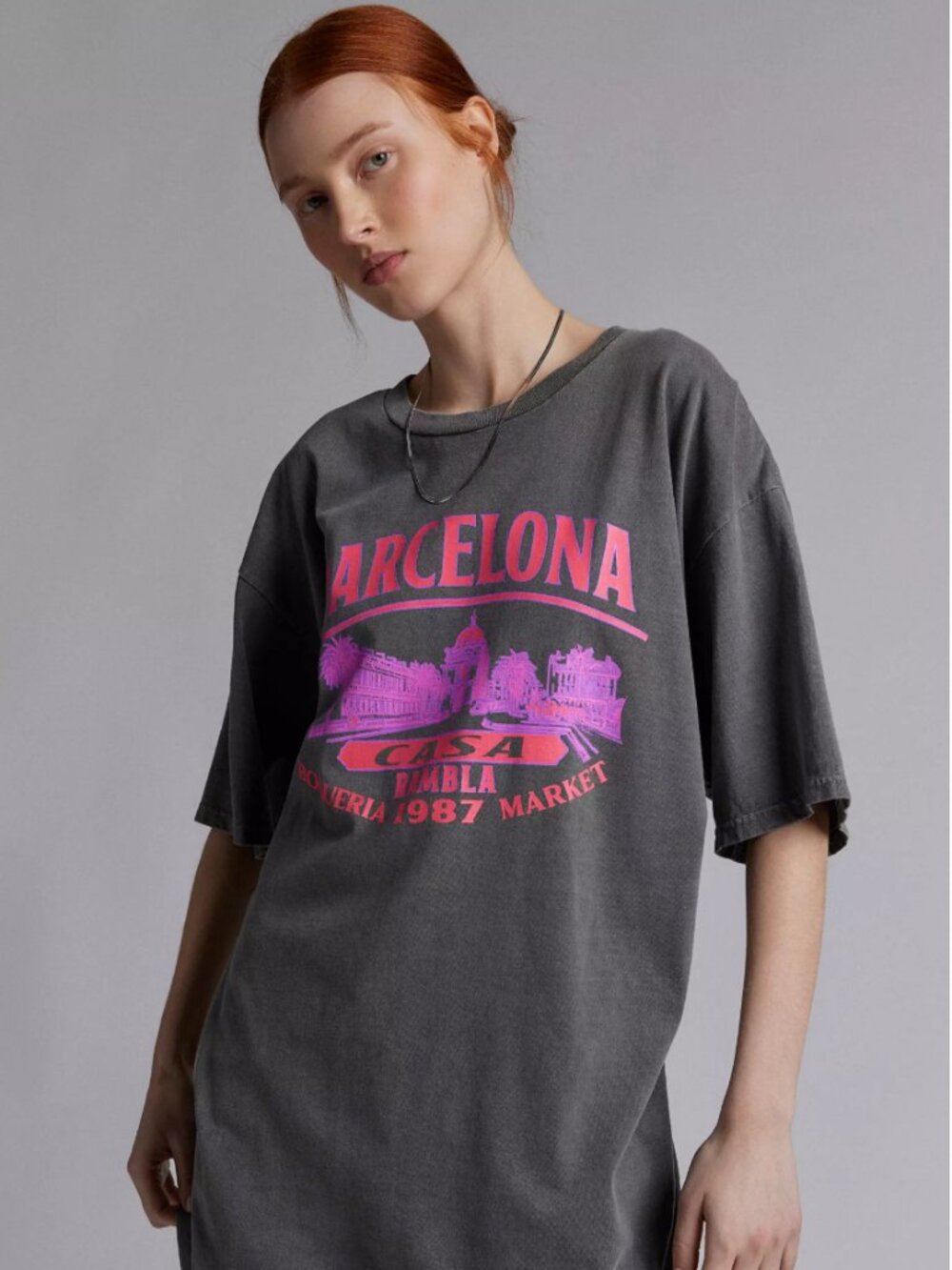 Barcelona Graphic T-Shirt Dress